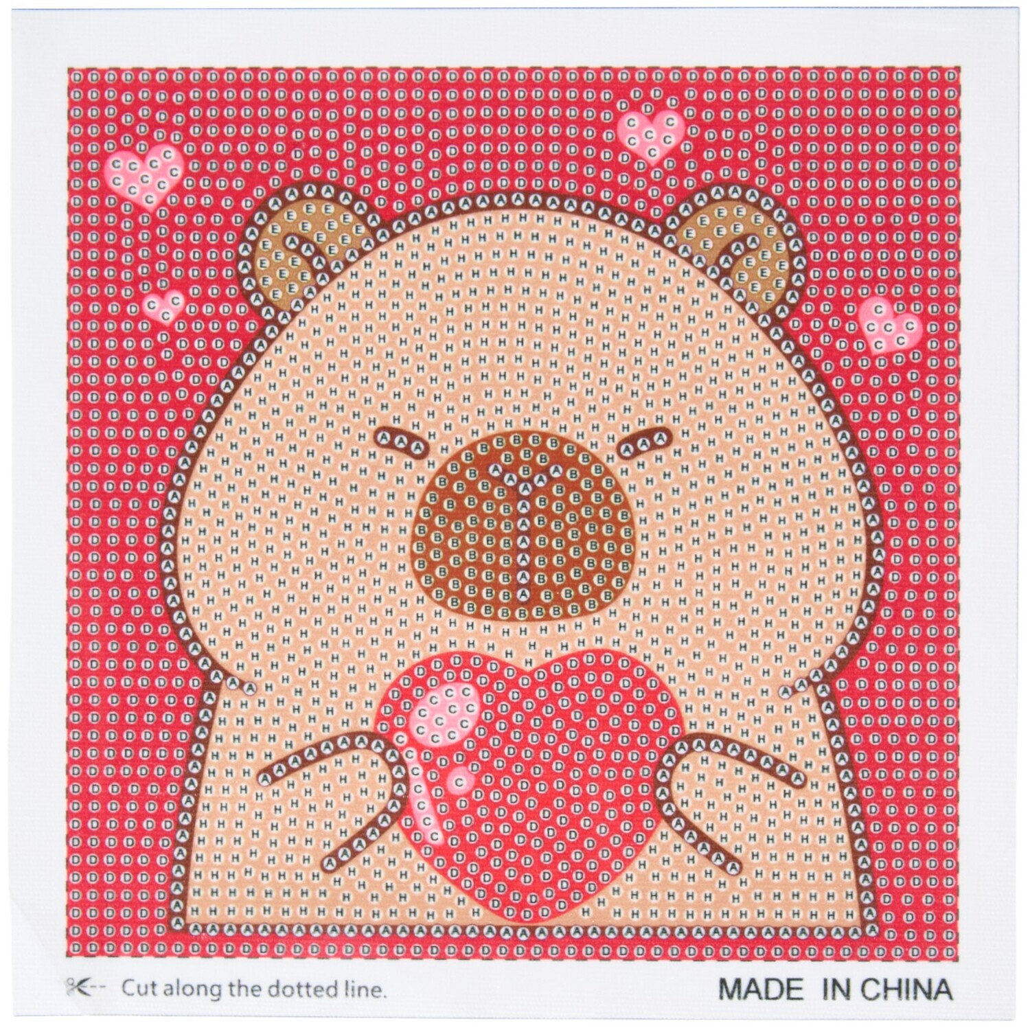 Capybara Heart Framed Crystal Kit Image 4