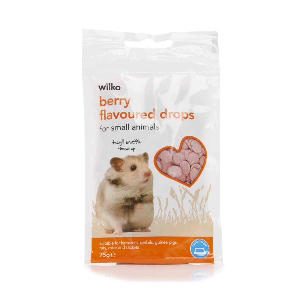 Wilko Small Animal Berry Flavoured Drops 75g Image