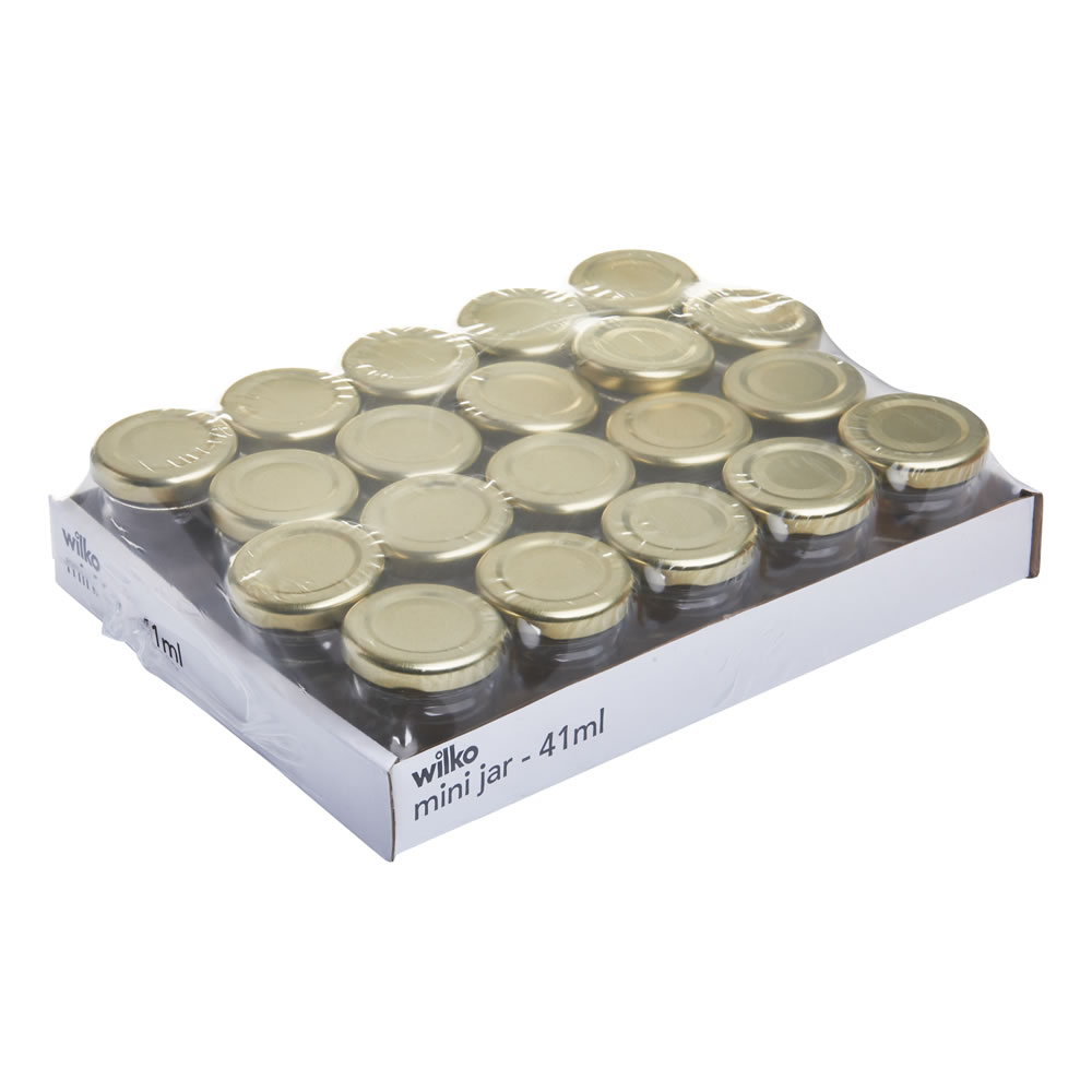 Wilko Mini Glass Jar 20 pack Image