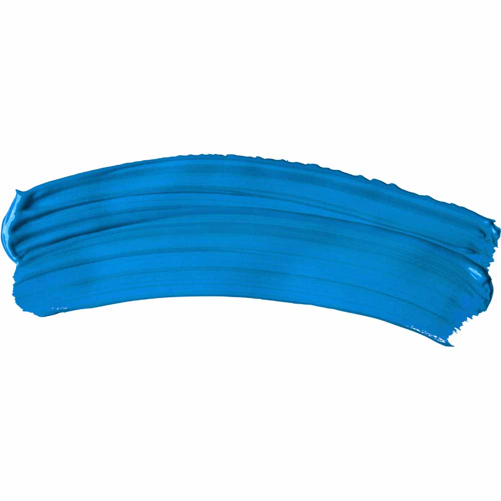 Wilko Acrylic Cerulean Blue Paint 200ml Image 2