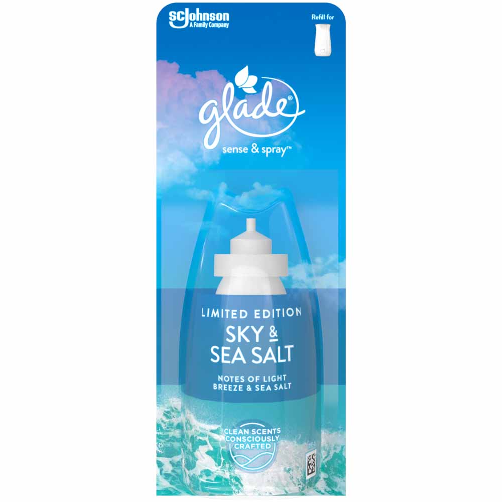 Glade Sense & Spray Refill Sky and Sea Salt Air Freshener 18ml Wilko