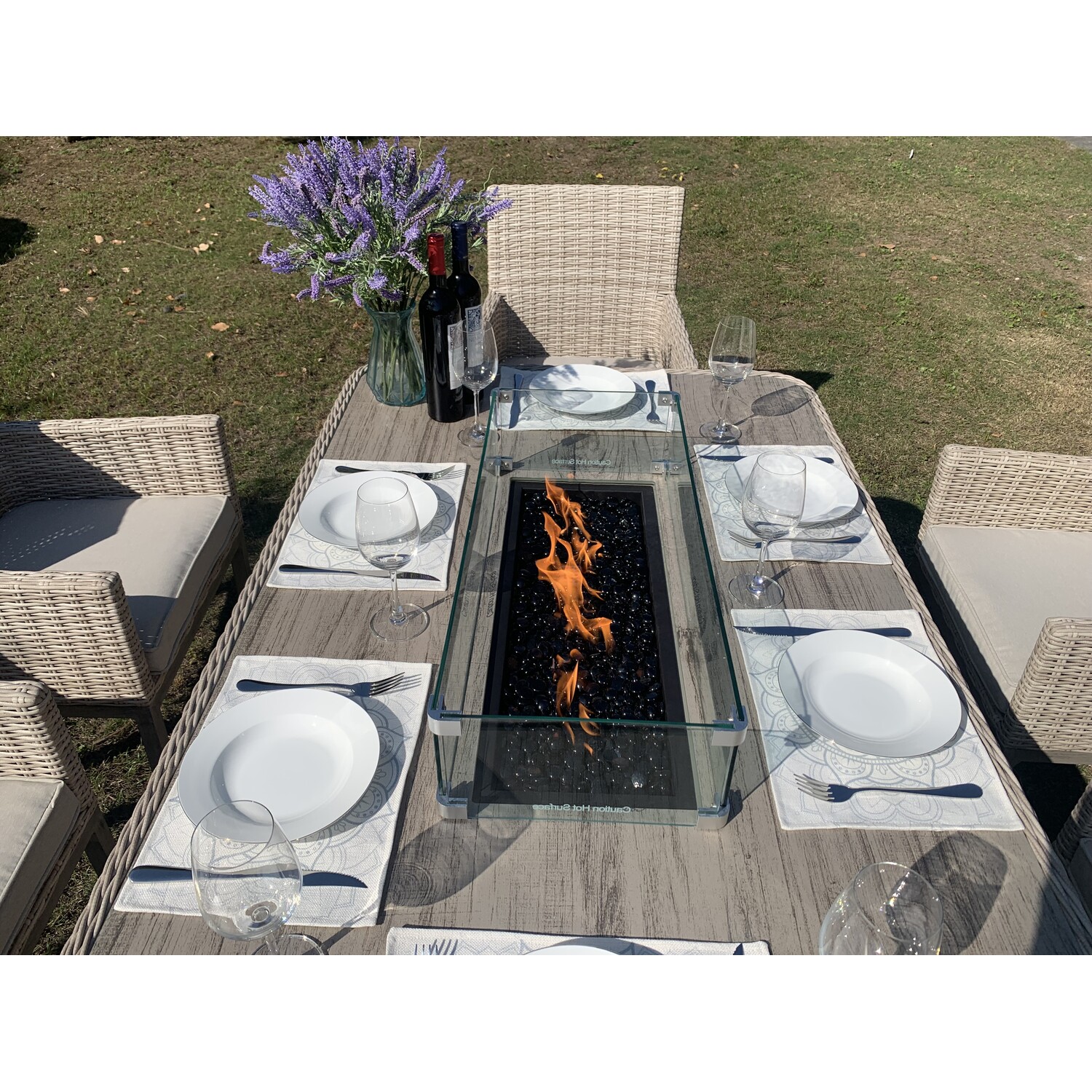 Sandringham Seven Piece Dining Set - Natural Image 2