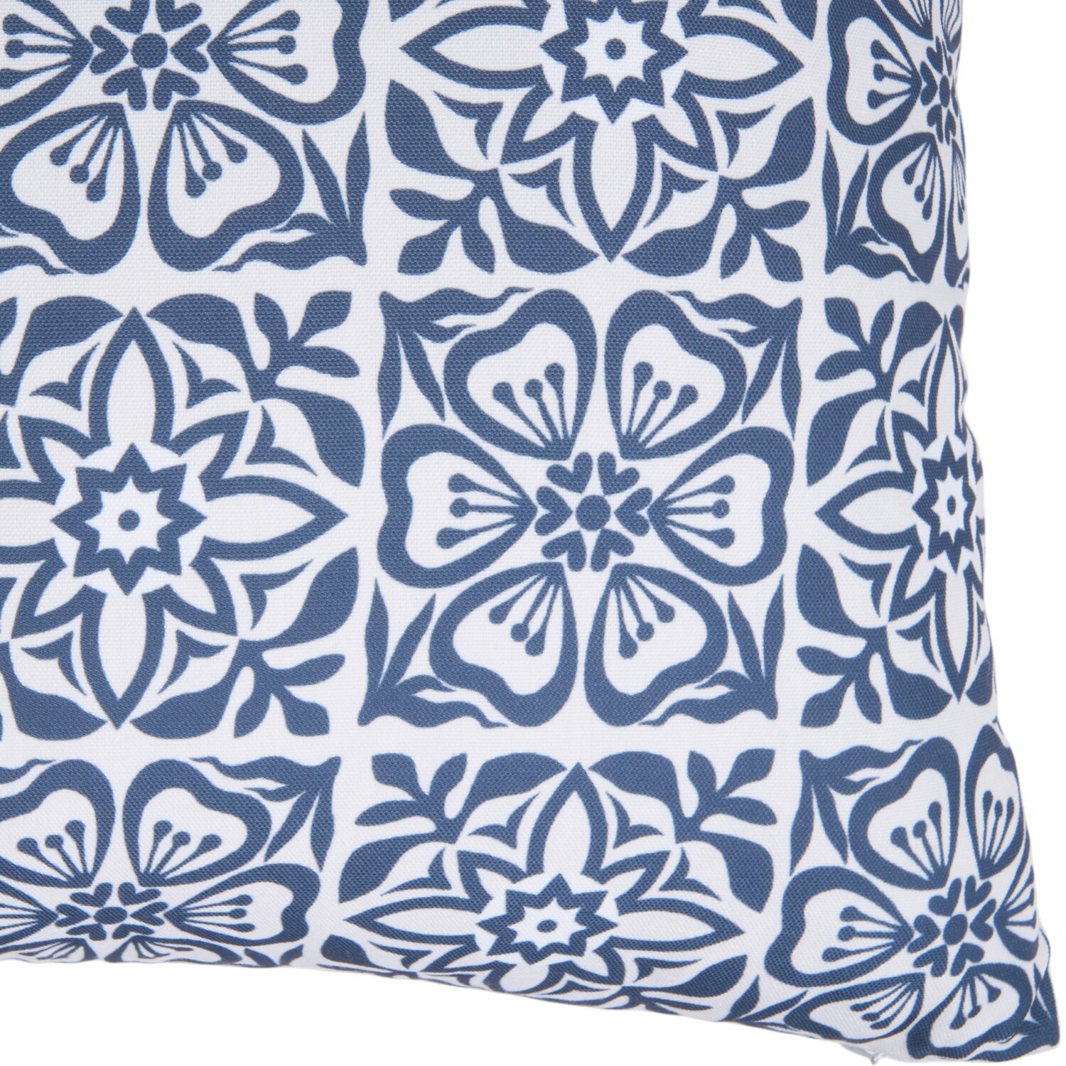 Outdoor Moroccan Cushion Denim Image 2