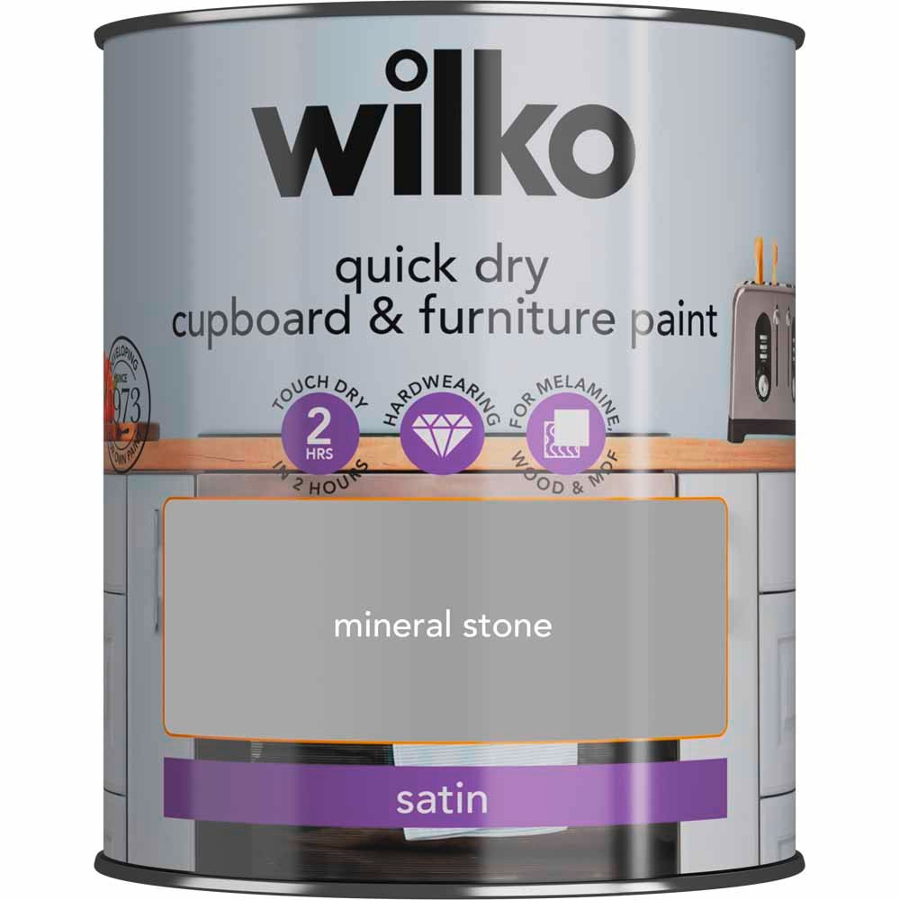 Wilko Quick Dry Mineral Stone Furniture Paint 750ml Image 2