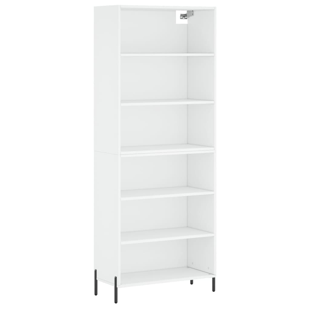 vidaXL 6 Shelf White Highboard Image 2