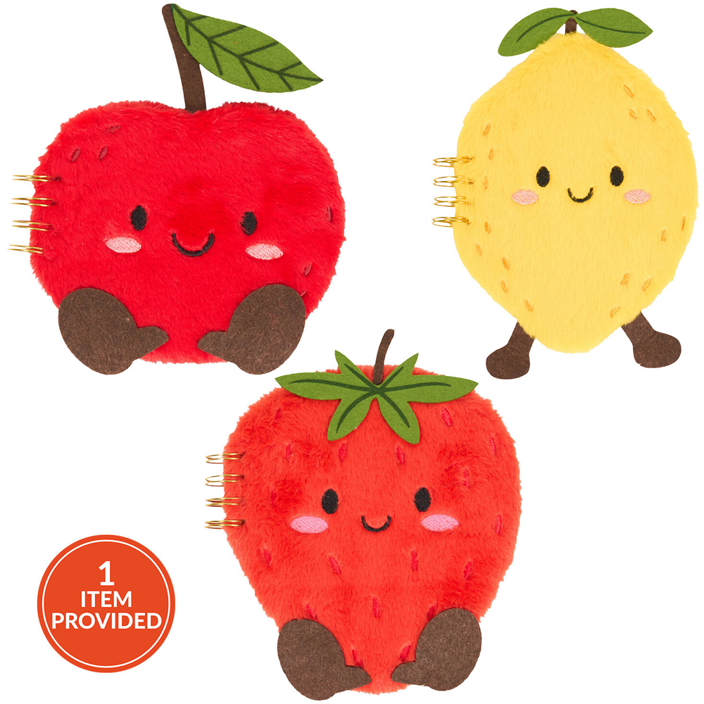 Cute Fruits Fluffy Notebook Image 1