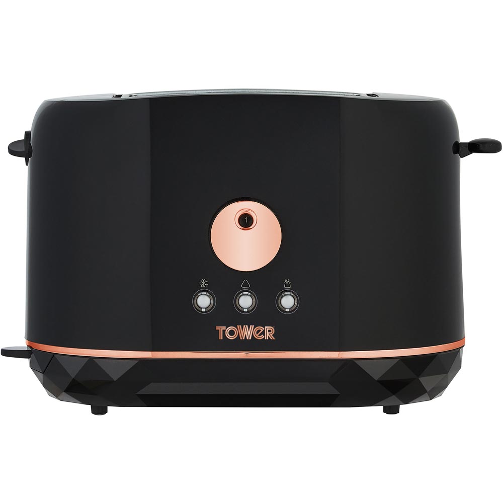 Tower Rose Gold 870W 2 Slice Toaster Image 2