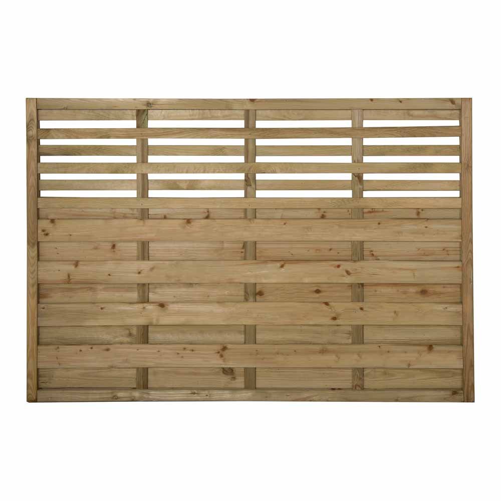 Forest Garden Kyoto Pressure Treated Fence Panel 6 x 4ft 6 Pack Image 3
