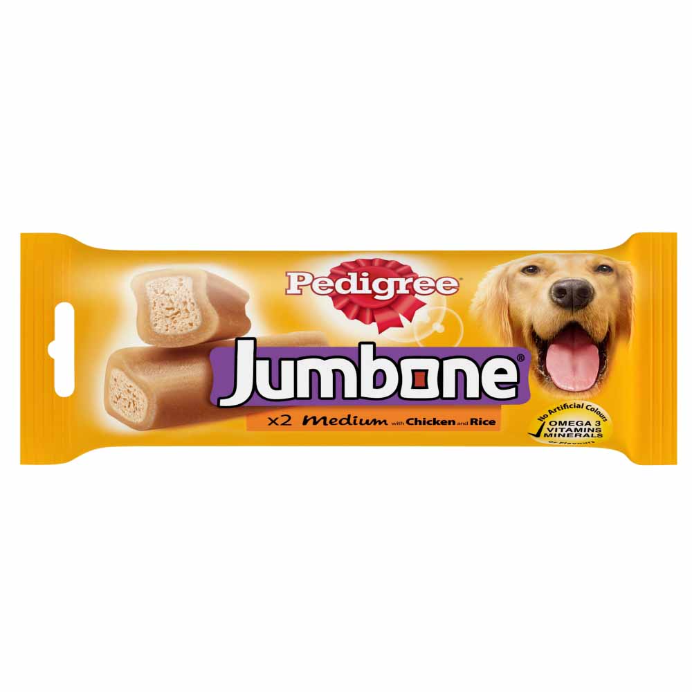 Pedigree 2 pack Jumbone Medium with Chicken and Turkey Dog Treats Image 2