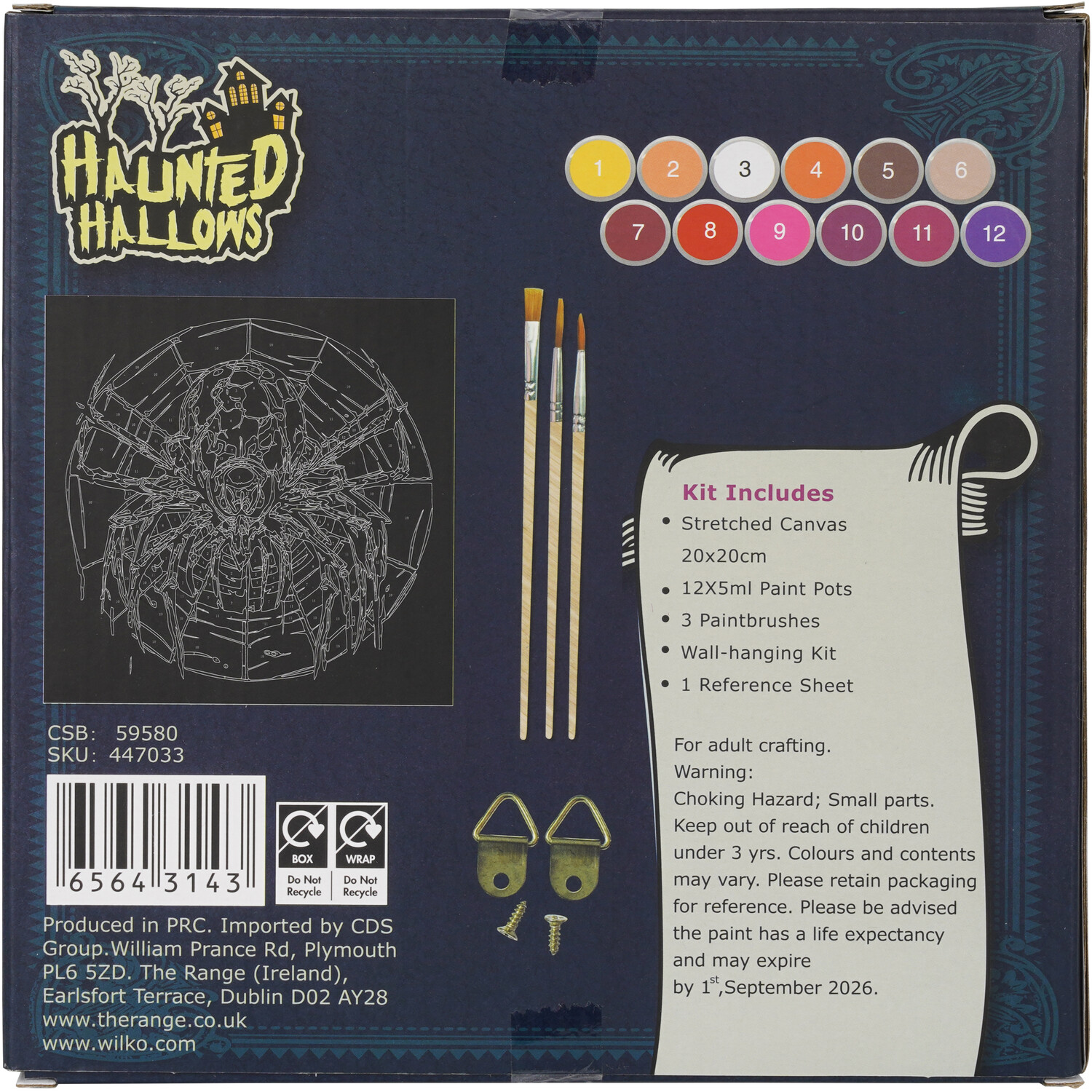 Halloween Spooky Paint By Numbers Kit Image 6