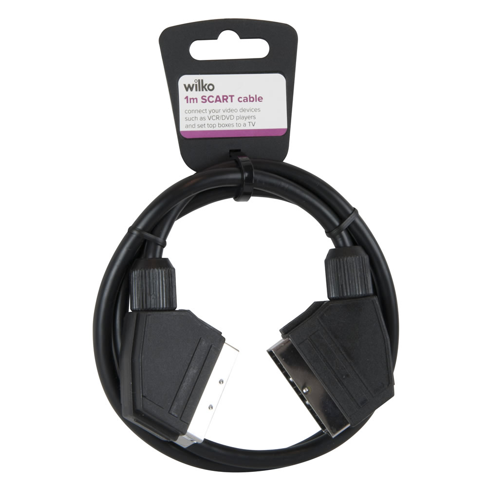 Wilko 1m Scart Cable Image 2