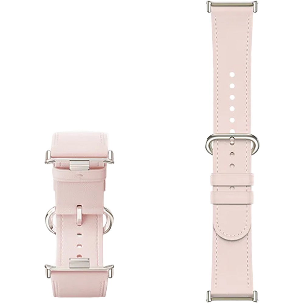 Xiaomi Apricot Pink Leather Quick Release Strap Image 1