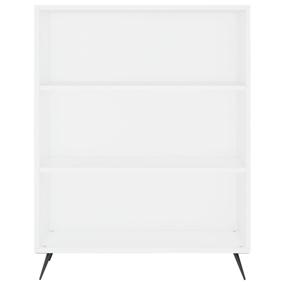 vidaXL 2 Glass Door 3 Shelf White Highboard Image 8