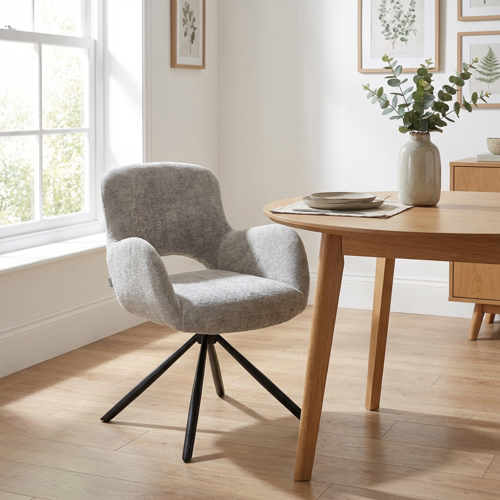 Blaine Swivel Chair - Grey Image 4