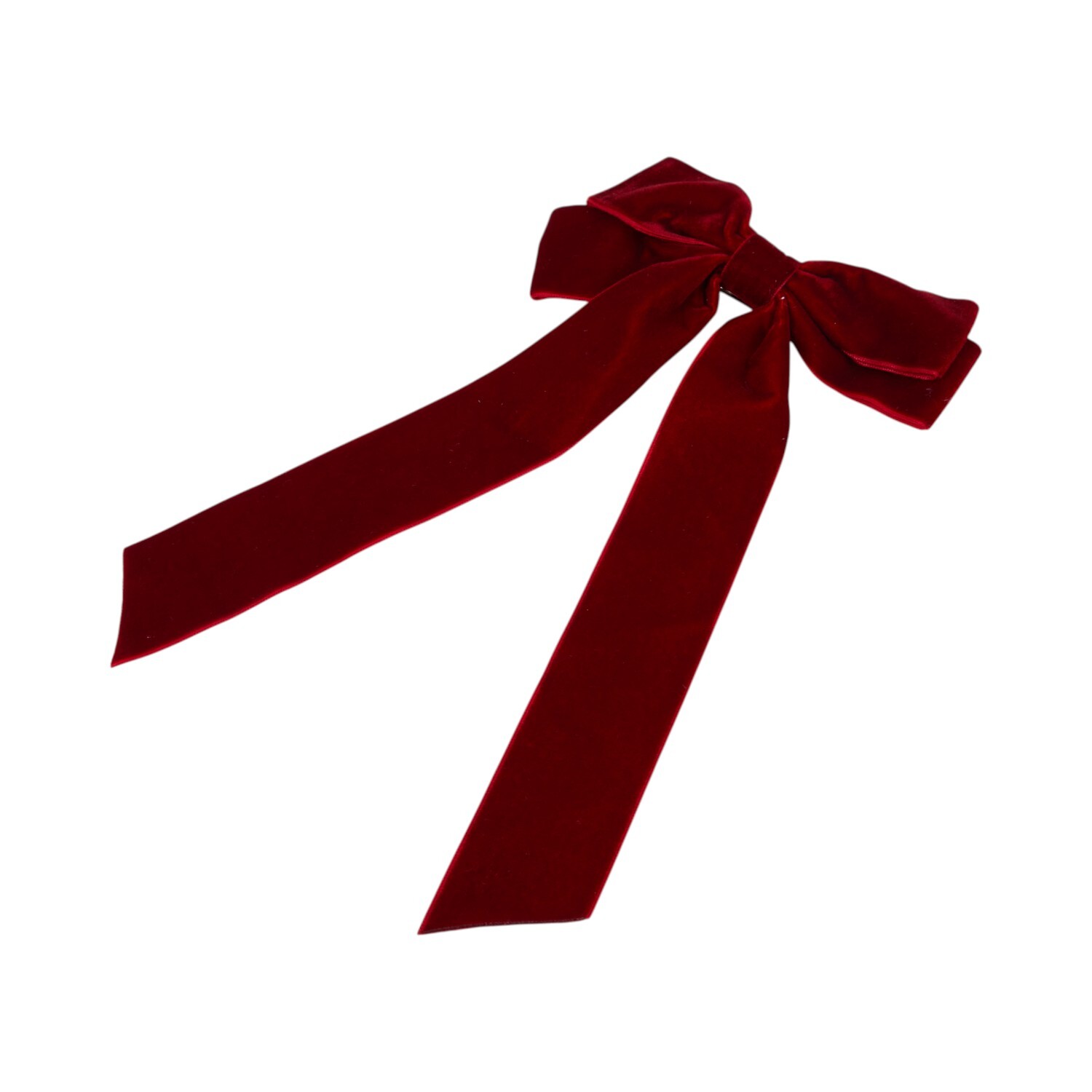 Hair Bow Clip Red Image 2