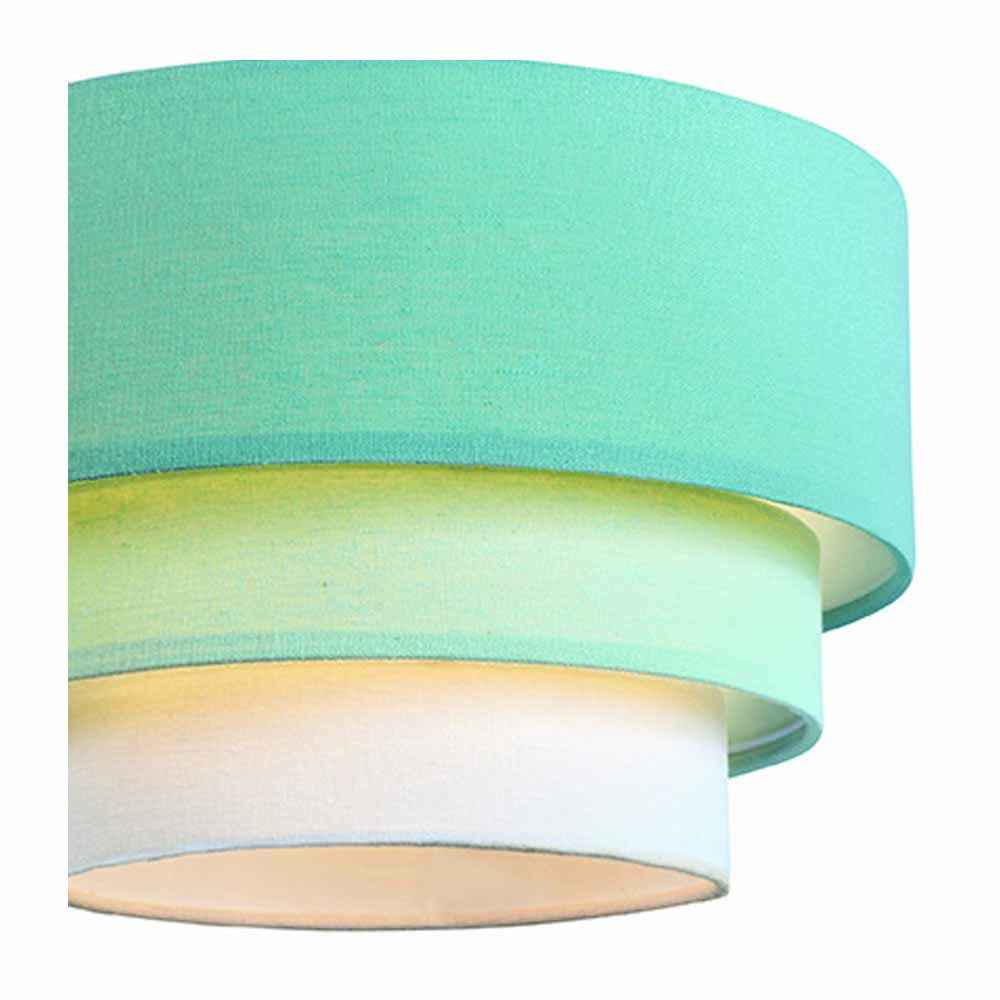 The Lighting and Interiors Duck Egg Blue 3 Tier Pendant Shade Image 2