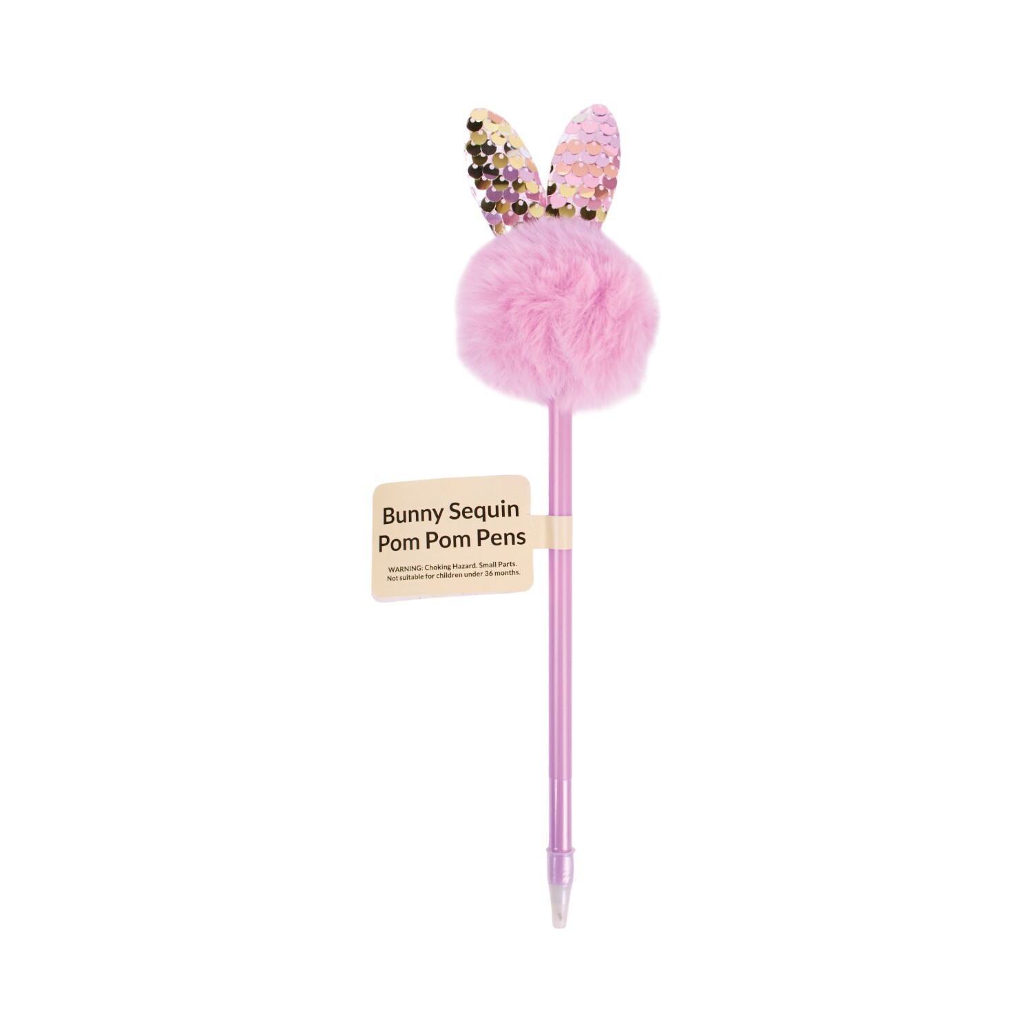 Spring Bunny Fluffy Pom Pom Pen Image 4