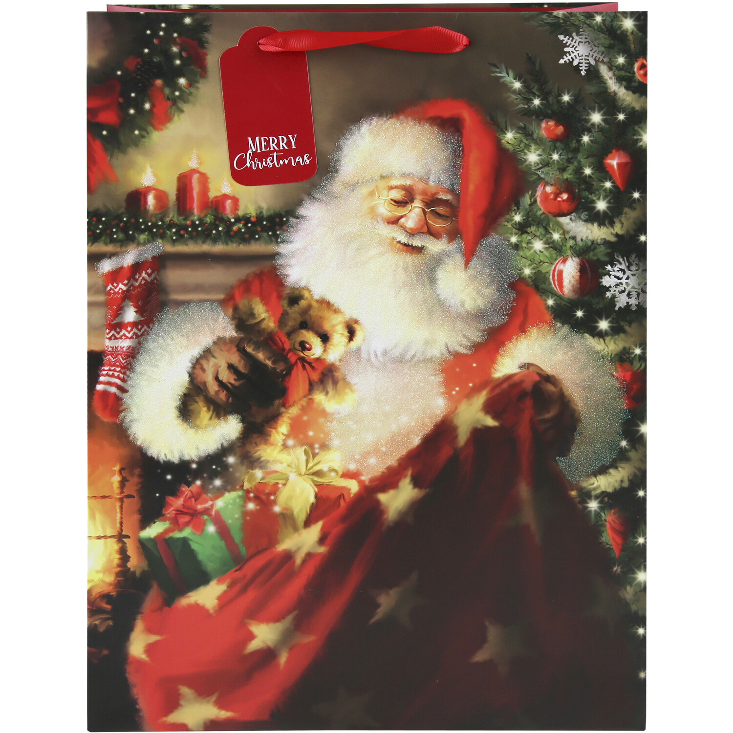 Traditional Santa XL Gift Bag Image 3