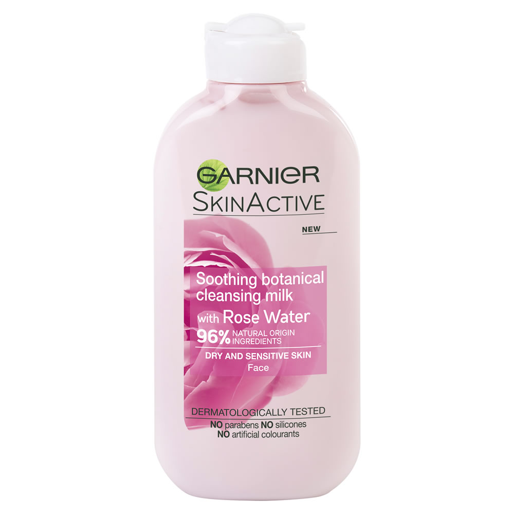 Garnier Natural Rose Sensitive Skin Cleansing Milk  200ml Image 1