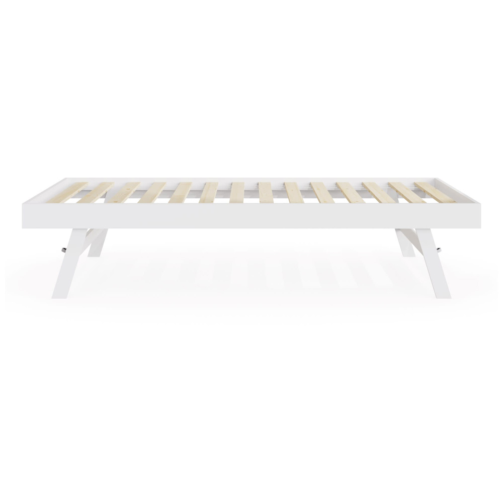 GFW Madrid White Wooden Trundle Day Bed Image 3