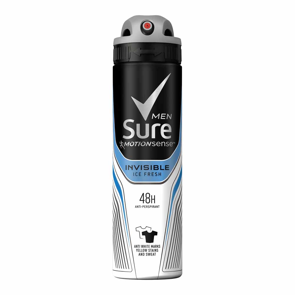 Sure For Men Invisible Ice Fresh Anti Perspirant Deodorant 150ml Image 1