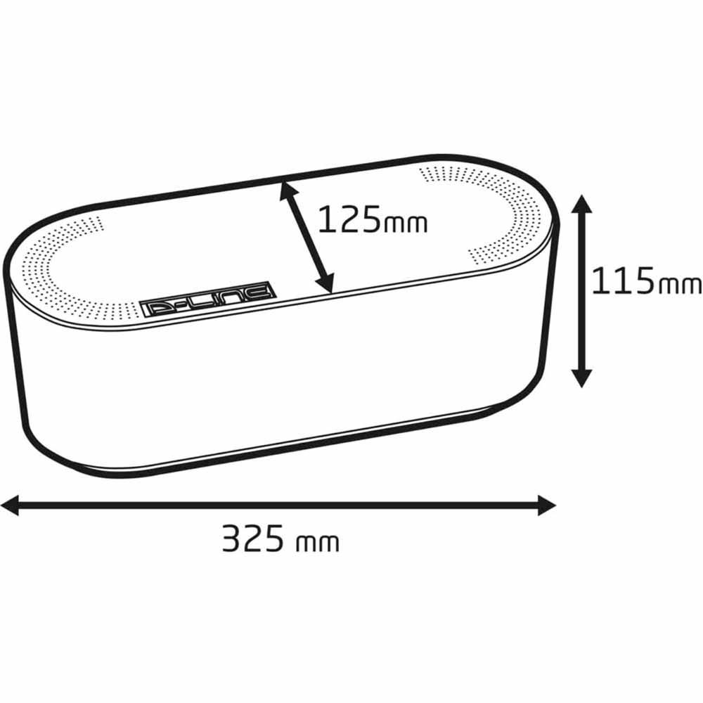 Cable Tidy Home Small Black Wilko