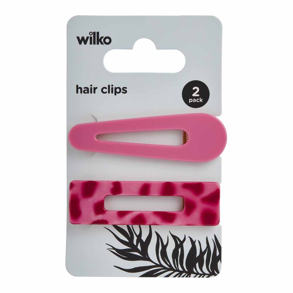 Wilko Bright Hair Clips 2 Pack Image 3