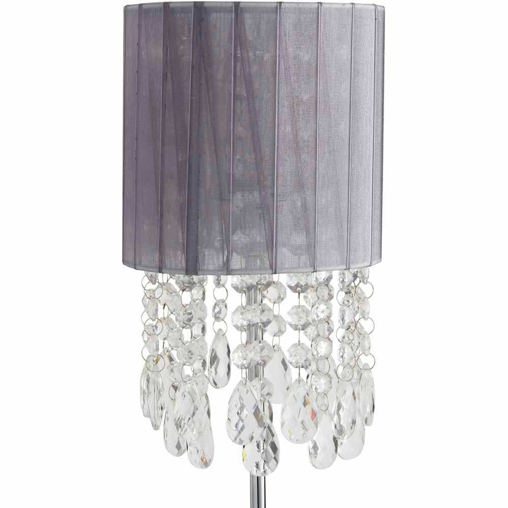 Wilko Organza Table Lamp with Beads Image 2