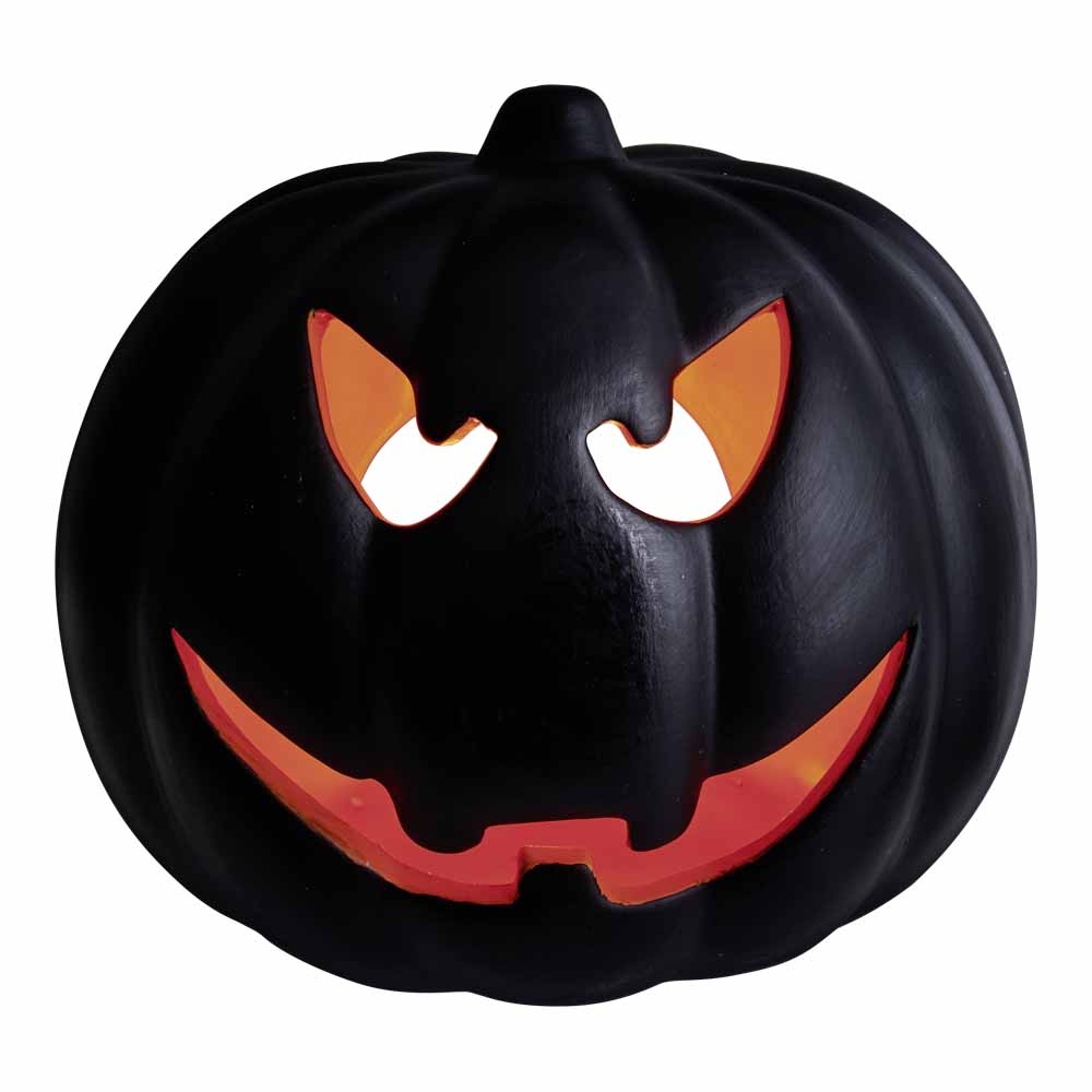 Wilko Halloween Large Black Pumpkin Image 2