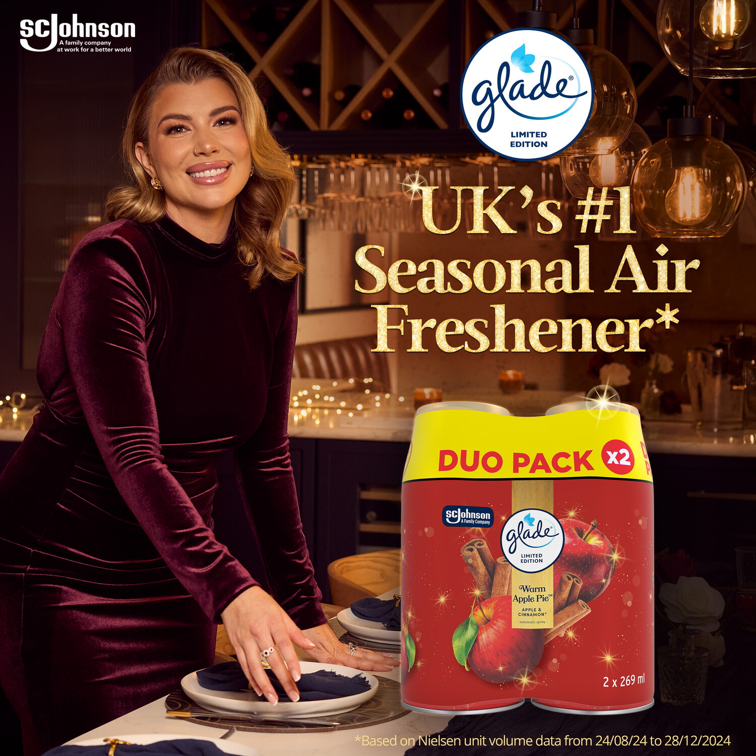 Glade Automatic Spray Twin Refill Warm Apple Pie Image 3