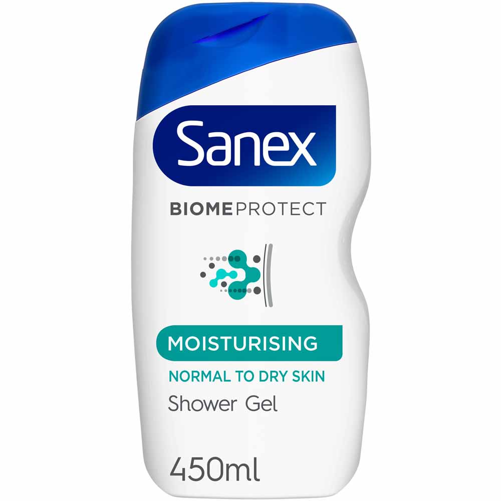 Sanex BiomeProtect Moisturising Shower Gel 450ml Wilko