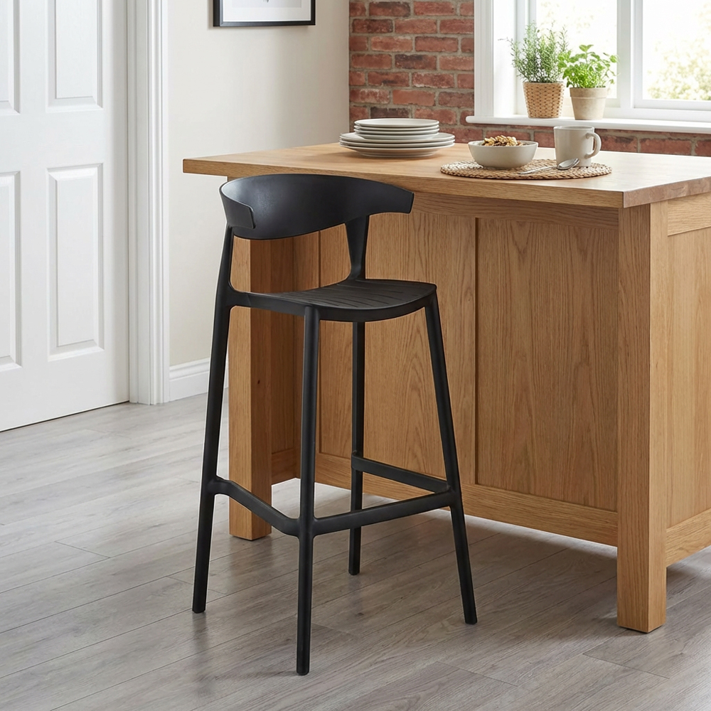 Nova Black Bar Stool Image 5