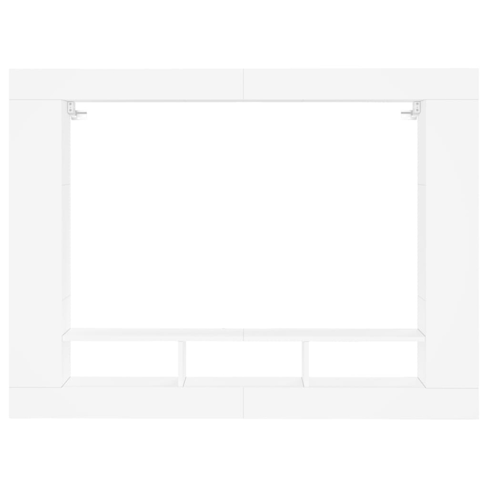 vidaXL 10 Shelf White TV Cabinet Image 4