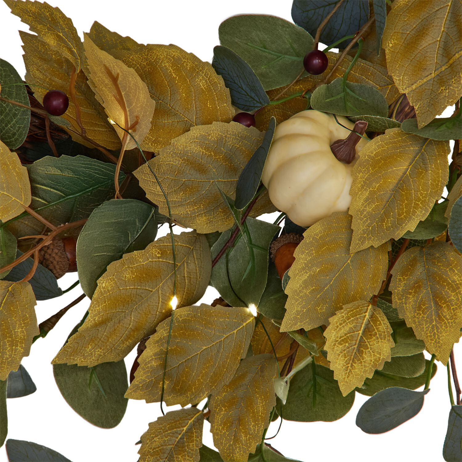 Autumnal Enchanted LED Wreath Multicolour Image 6