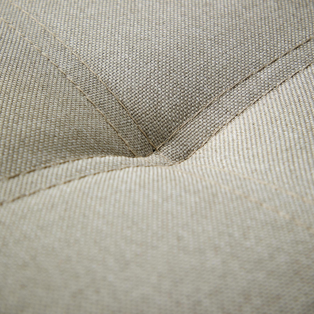 Home Source Charleston 2 Seater Beige Linen Sofa Bed Image 5