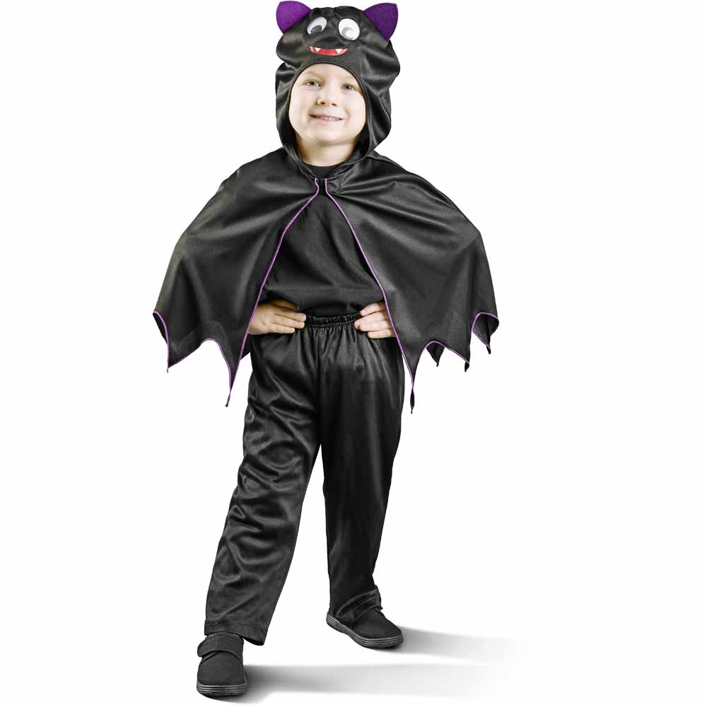 Wilko Halloween Kids' Bat Cape Image 1