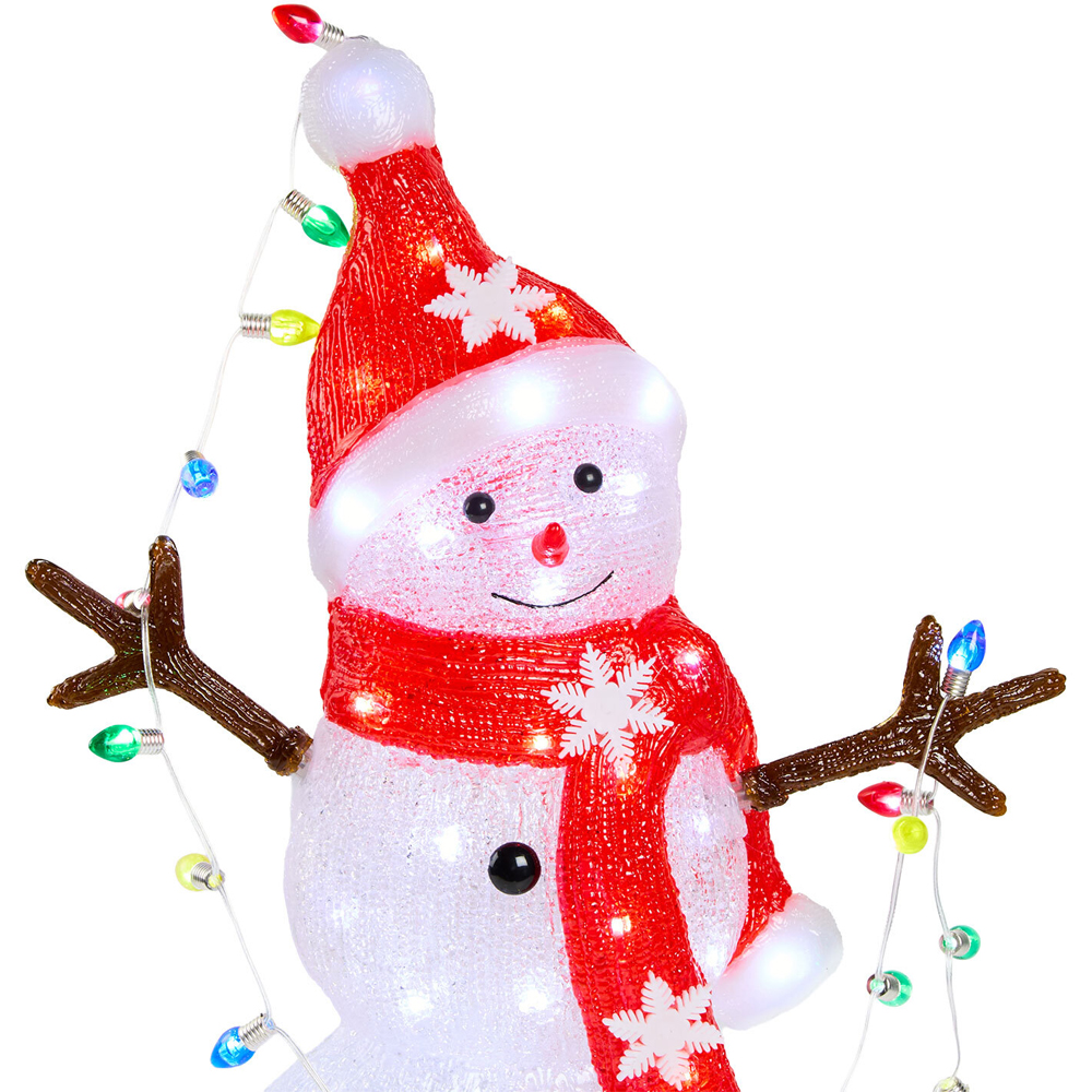 Acrylic Christmas Snowman Decoration Image 6