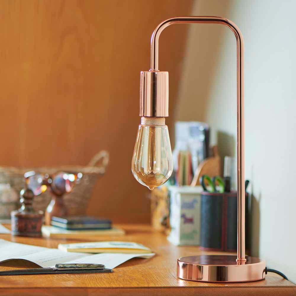 Wilko Copper Angled Table Lamp Image 6
