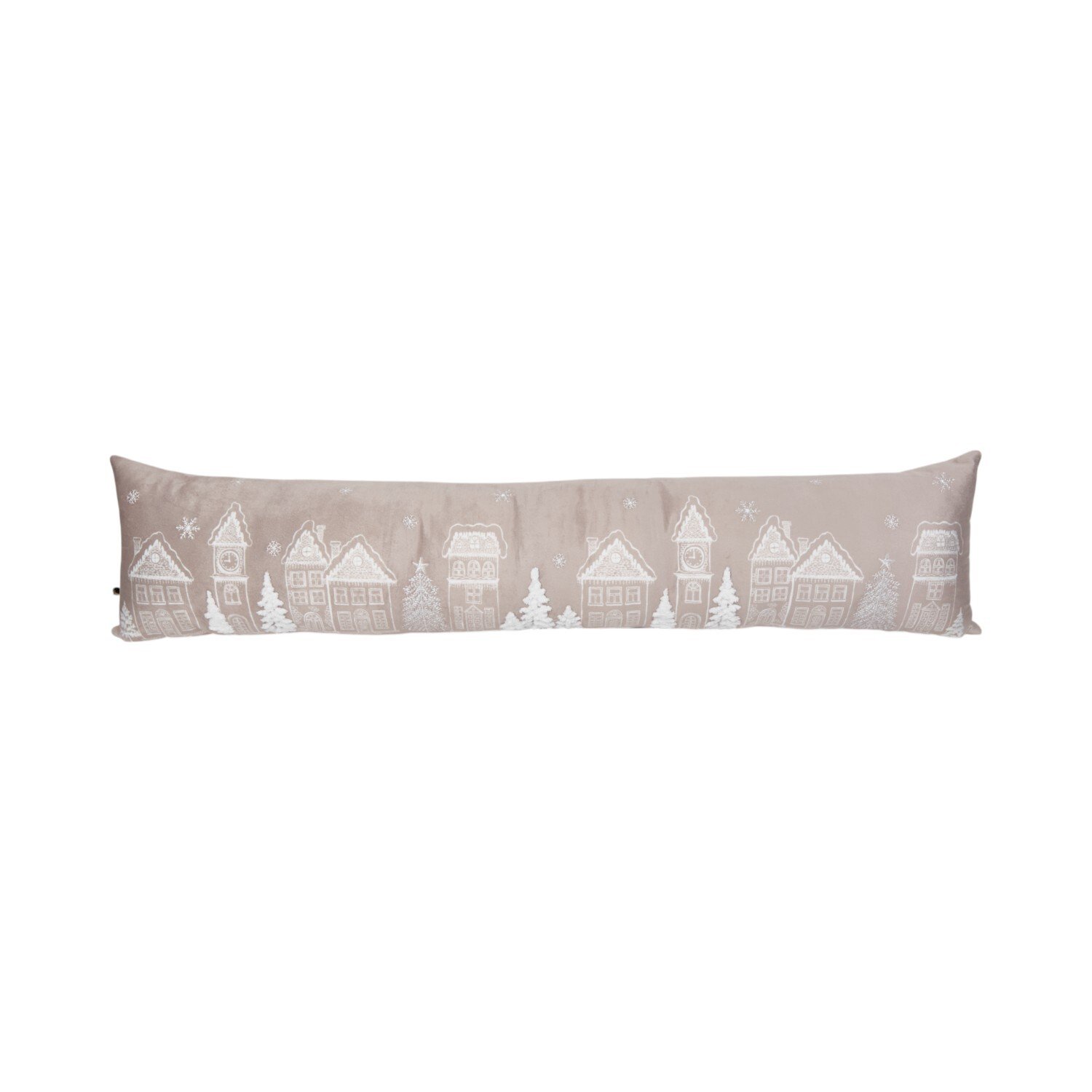 Winter Town Draught Excluder Beige Image 1