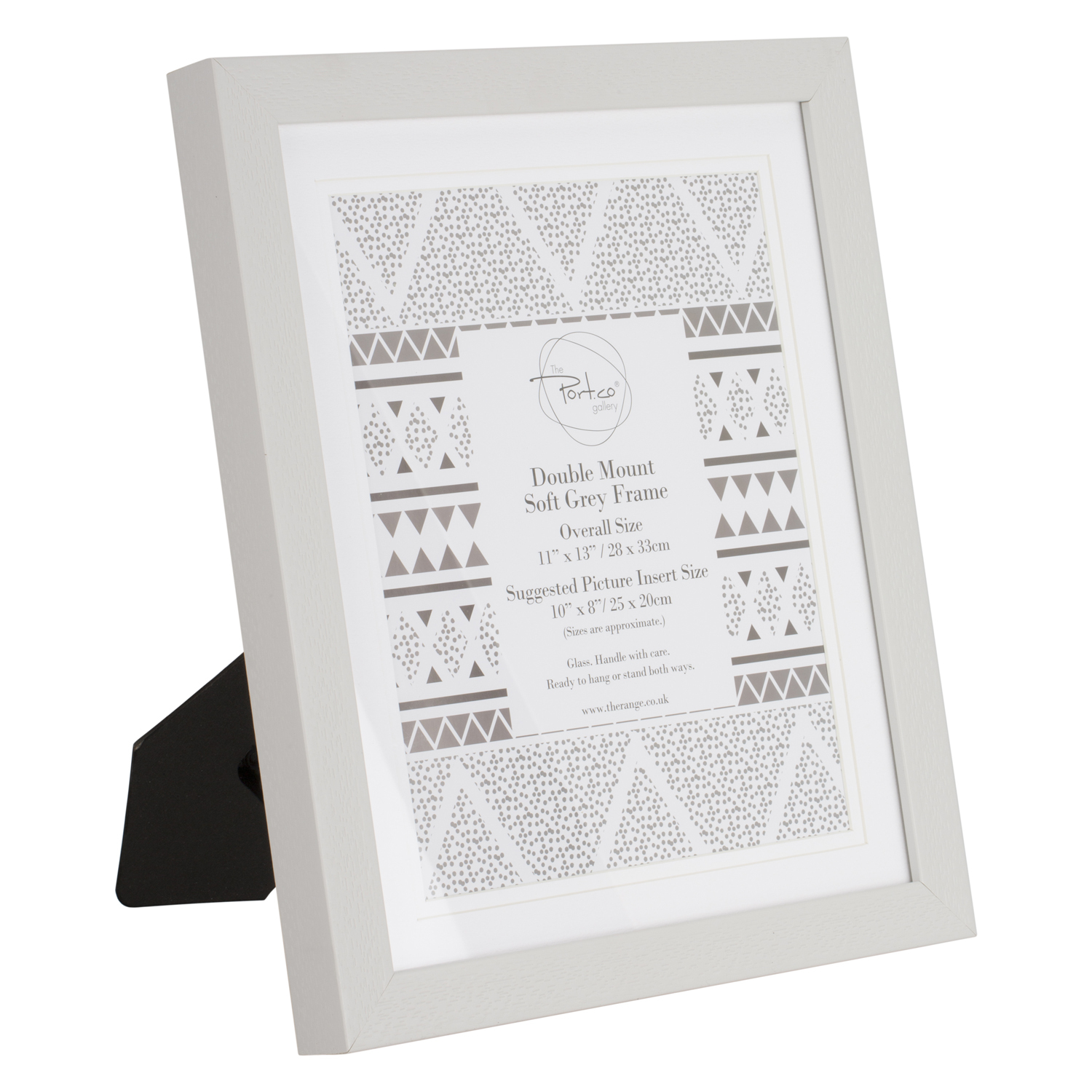 The Port. Co Gallery Soft Grey Photo Frame with 2 Mounts 10 x 8 inch Image 2