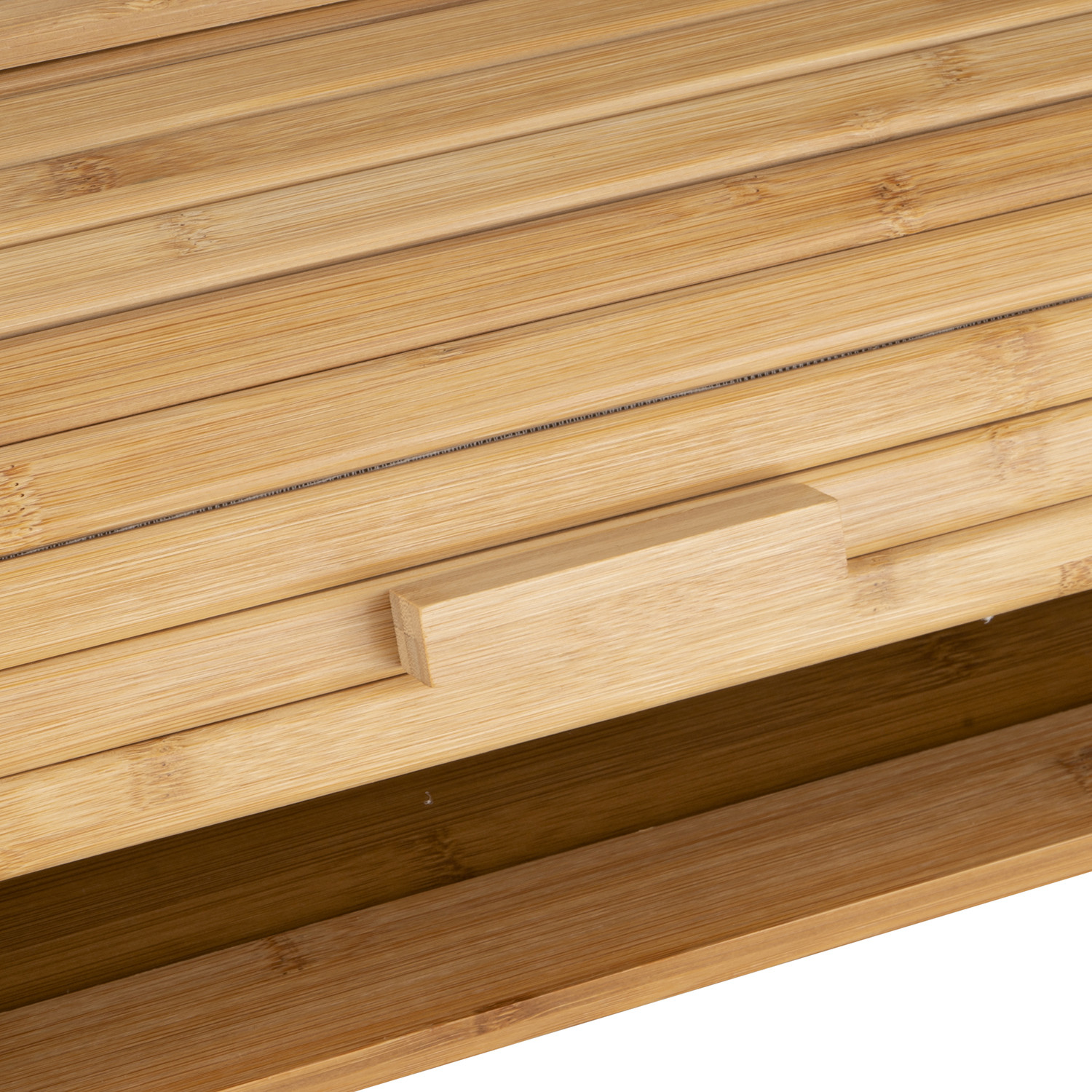 Bamboo Roll Top Bread Bin Image 3