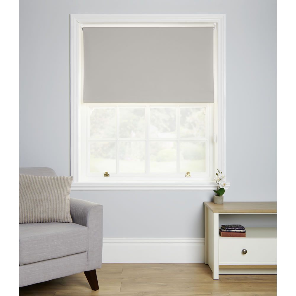 Wilko Blackout Blinds Taupe 120 x 160cm Image 1