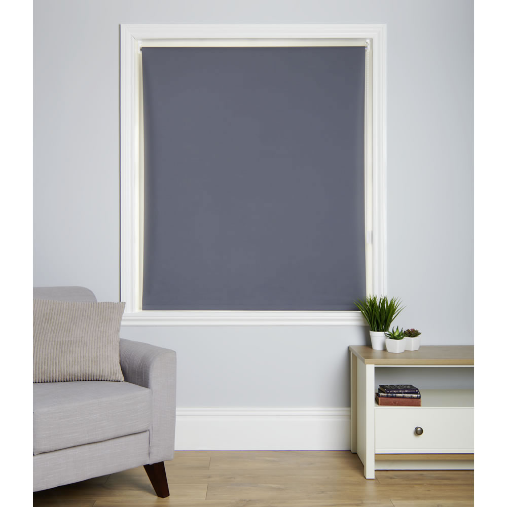 Wilko Blackout Blind Grey 180 x 160cm Wilko
