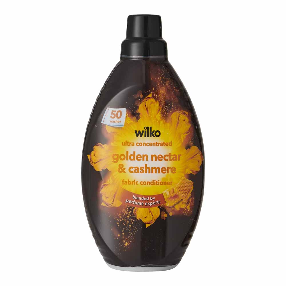 Wilko Golden Nectar and Cashmere Concentrate Fabric Conditioner 50 Washes 1L Image 1