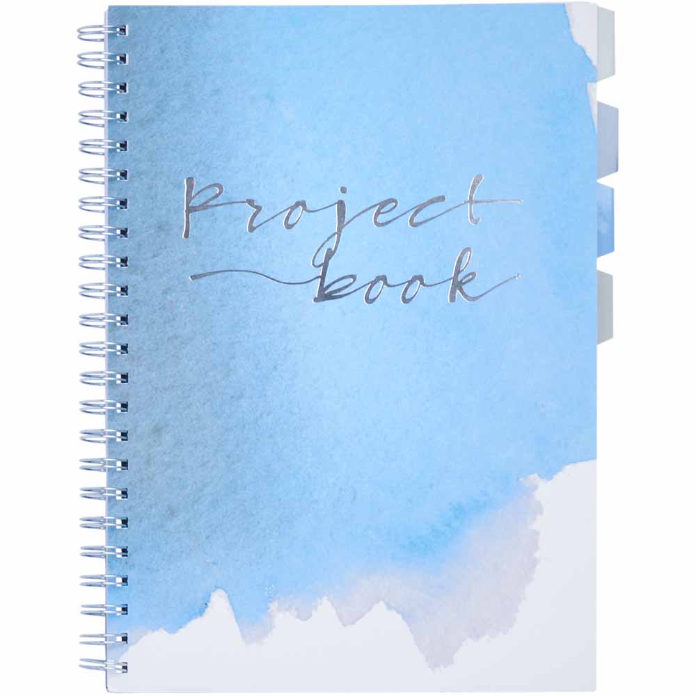 Wilko Project Book Blue A4 Image 1