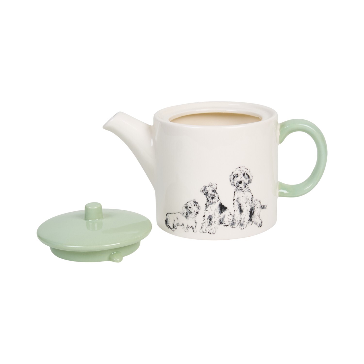 Waggy Tails Teapot White Image 2