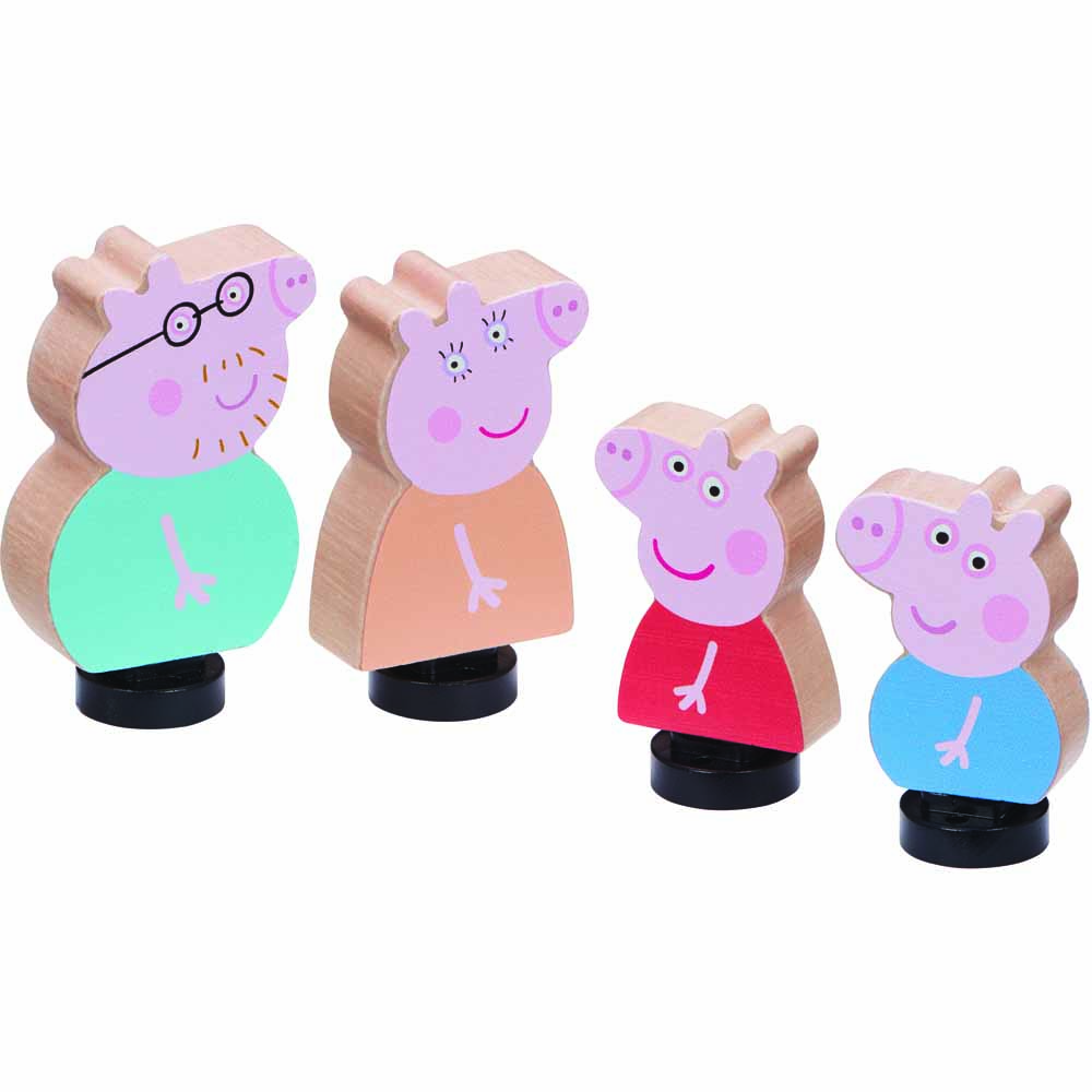 Peppa Pig Wooden Family Figures Image 2