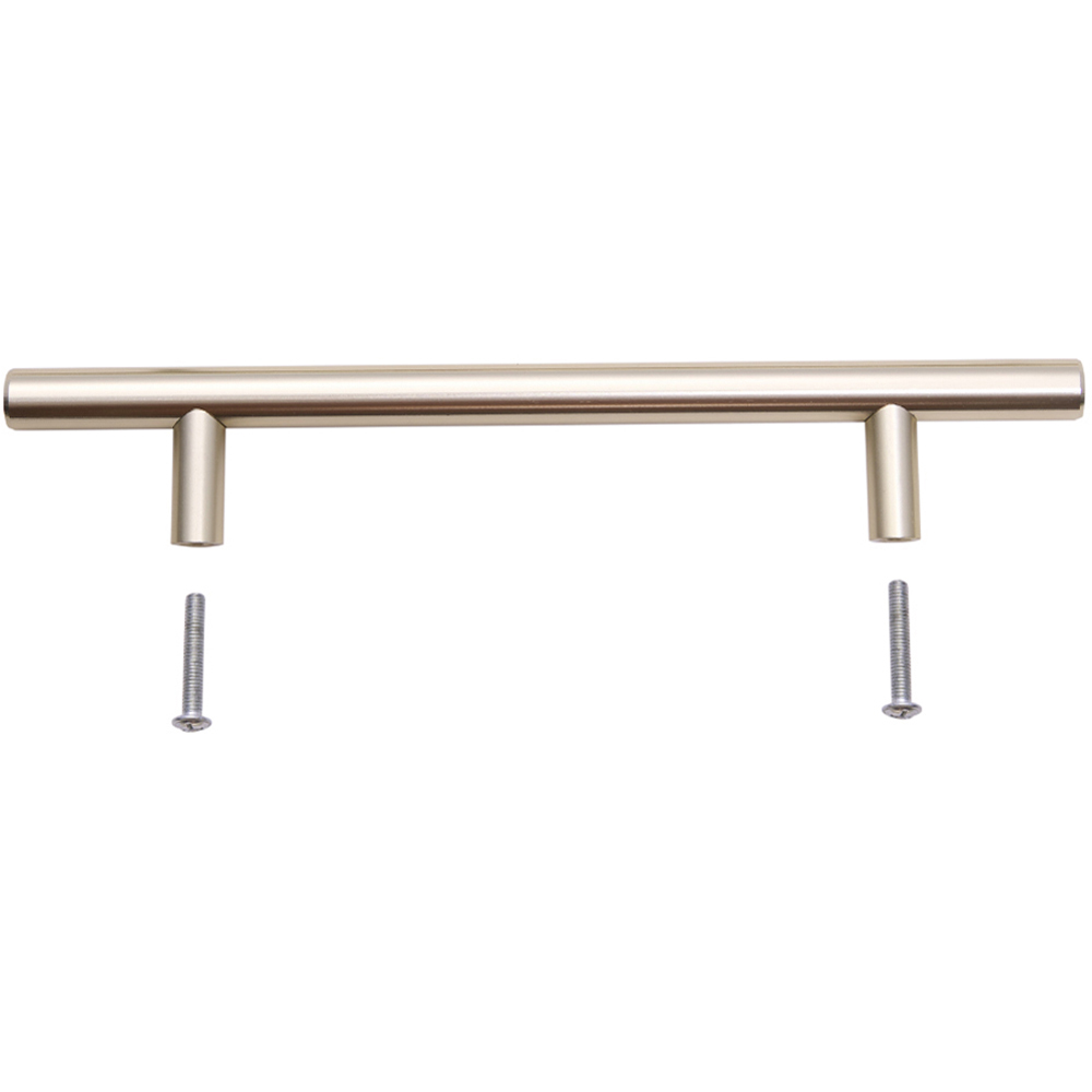 Living and Home Gold Minimalist Cylindrical Metal Pull Handle 30cm Image 5