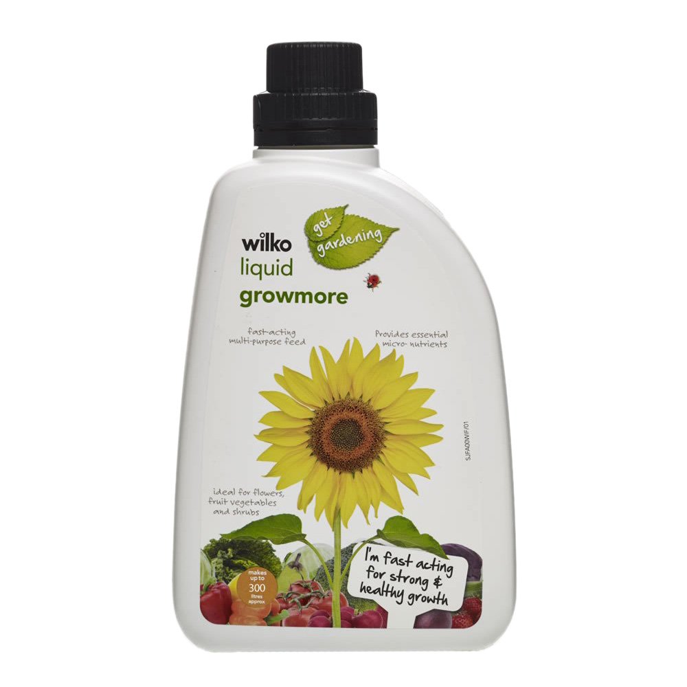 Wilko Growmore Plant Feed Liquid 1L Image 1
