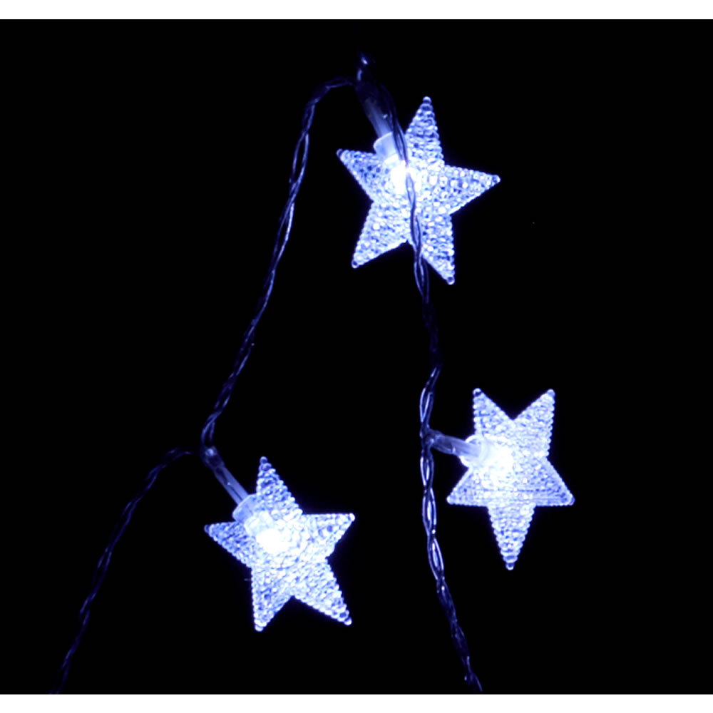 Wilko 20 Battery Operated Dreamland Star String Christmas Lights Image 1